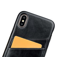 Quality Leather Iphone Case Card holder super slim case for iPhone X/XS