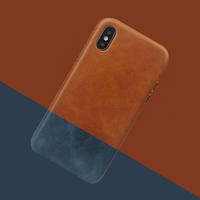 New Full Grain Genuine Leather Phone Case For Iphone XS/XS MAX