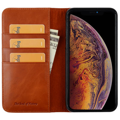 Premium Leather iPhone Case Flip Cover Case For iPhone 11