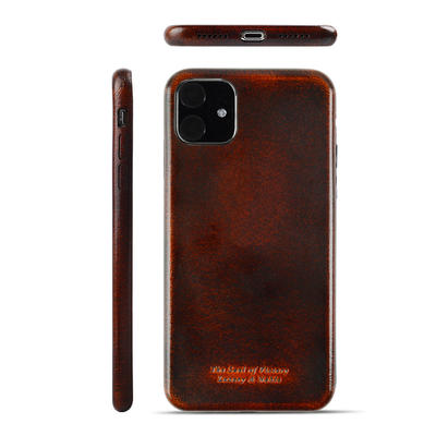 Pure Genuine Leather By Handmade Leather Phone Case For Iphone 11