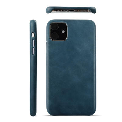 Italian Genuine Leather Cover Case For IPhone 11 Back Phone Case