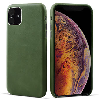 First Layer Cow Genuine Leather Mobile Case Phone Cover for Apple iPhone 11 Case