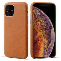 New Full Grain Genuine Leather Phone Case With Card Slot For Apple