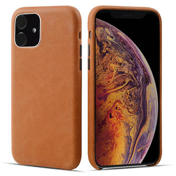 New Full Grain Genuine Leather Phone Case With Card Slot For Apple