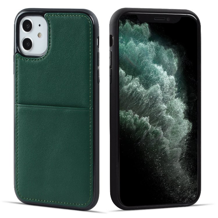 Christmas Handcrafted Construction Leather Phone Case for iPhone 11 Custom Smartphone Case