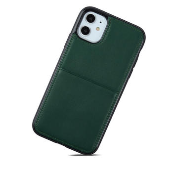 Christmas Handcrafted Construction Leather Phone Case for iPhone 11 Custom Smartphone Case