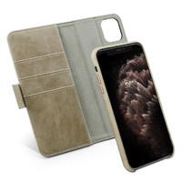 High Quality Detachable Magnetic Custom Real Leather Cover Case For iPhone 11 Case 5.8/6.1/6.5 inch Leather Mobile Phone Case