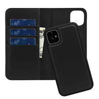 Guangzhou aivi Leather Genuine Leather Detachable Wallet Phone Case For Iphone 11