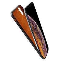 Deluxe Premium Genuine Real Leather Slim wallet Case for Iphone XS