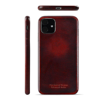 Popular 100% Real Cowhide Leather 360 Phone Protective Case For iPhone 11 Pro Max Leather Phone Case