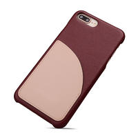 Luxury Real Leather Cover for iPhone 8 Plus Back Case