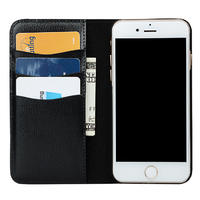 Fashion Luxury Filp Genuine Leather Card Holder Cell Cases Shockproof Cover Wallet Mobile Phone Case For iphone 8 plus