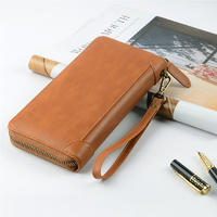 Latest Genuine Leather Long Women Wallet Ladies Purse With Phone Holder