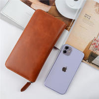 Factory Price High Quality Multipurpose Genuine Leather Women Wallet
