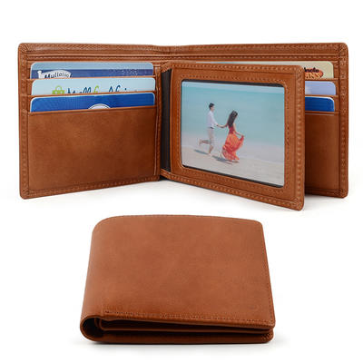 customized Genuine Leather Wallet Slim For Men