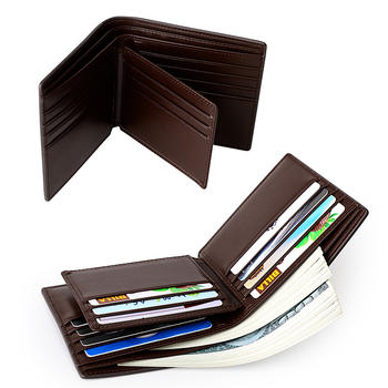 Minimalist design RFID blocking pocket credit card holder slim leather customized smart mens wallet