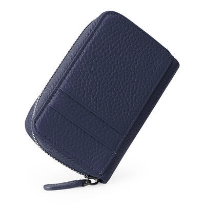 Best Selling Genuine Leather Zipper Wallet Credit Card Holder Wallet For Women