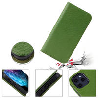 Luxury Genuine Leather Case For iphone 12 Stand Function Wallet Phone Case