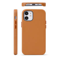 Newest Genunie Leather Phone Case OEM/ODM Customized leather Phone Back Cover For iPhone 12 5.7inch