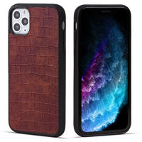New Luxury Top Product PU Leather Phone Back Cover For iPhone 11 Case For iPhone 11 customise LOGO phone case