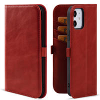 Real Leather Wallet Case For Iphone 12/12 pro/12 pro max