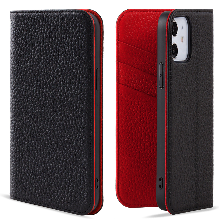 Shockproof Wallet Card Holder Genuien Leather Flip Mobile Phone Cover Case For iphone 12 Pro Max