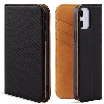 For Iphone 12 Premium Handmade Genuine Leather Cell phone Wallet Case