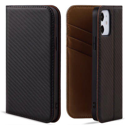 Premium Luxury Leather With Card Slot Magnetic Leather Flip Wallet Cell Phone Case  For iPhone 12 Pro, 12 Pro Max